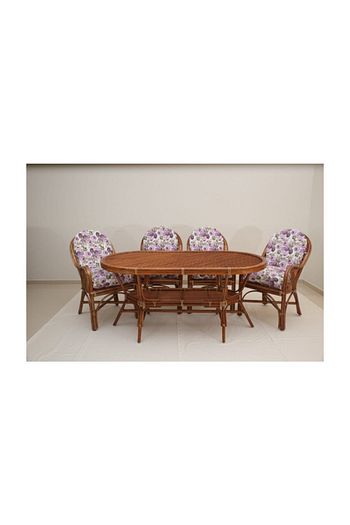ugurlu bambu mobilya ramona 76x146 oval 4 lu bambu masa takimi fiyati yorumlari trendyol