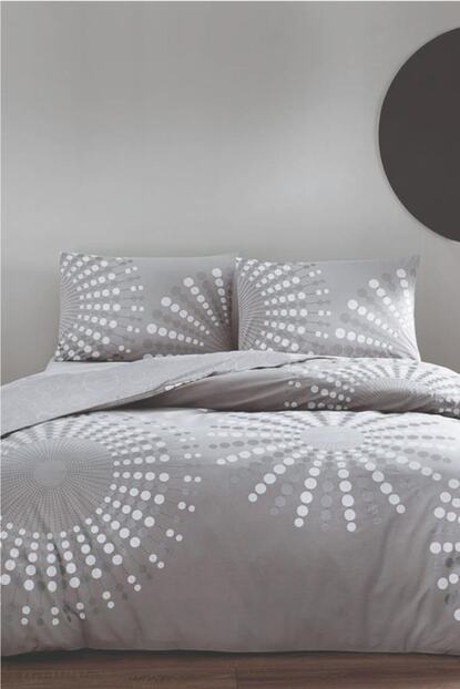 Tac Cift Kisilik Nevresim Takimi Moon Gri Fiyati Yorumlari Trendyol