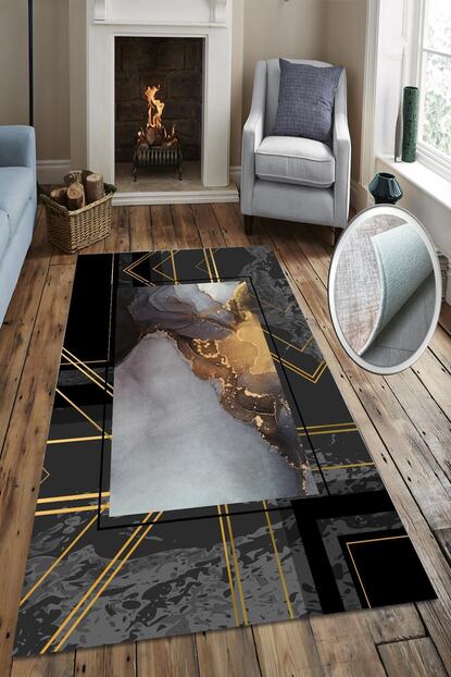 andorra hali andorra yeni model hali yolluk mermer desen siyah gold fiyati yorumlari trendyol