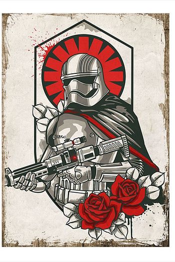 Tablomega Darth Vader Kirmizi Guller Hediyelik Mdf Tablo 35cm X 50cm Trendyol