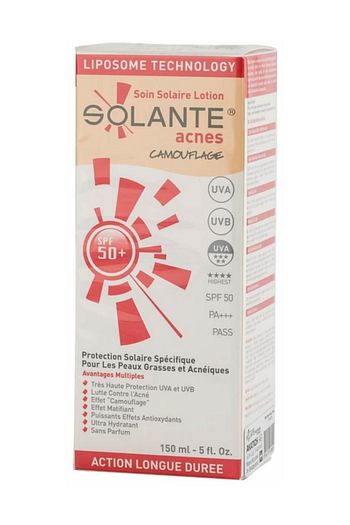 Solante Akneli Ciltlere Ozel Renkli Gunes Koruyucu Losyon