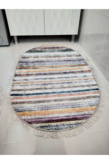 Blcmoda Gri Kircil Canli Renkler Ikili Banyo Klozet Takimi 1217 Trendyol