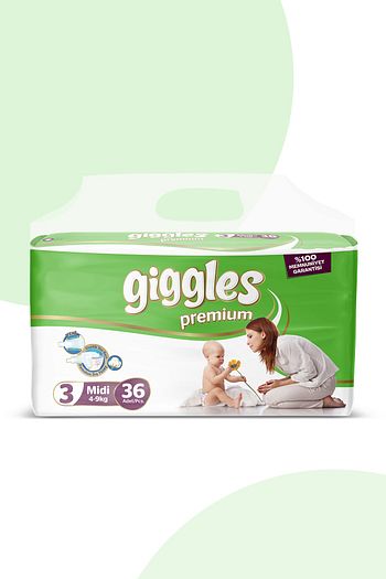 giggles premium ikiz 3 numara midi bebek bezi 36 adet fiyati yorumlari trendyol