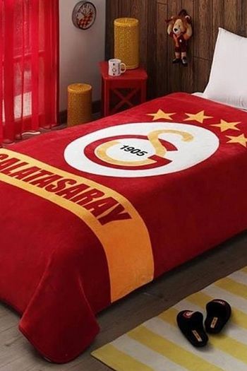 Tac Sari Kirmizi Galatasaray Lisansli Tek Kisilik Battaniye Fiyati Yorumlari Trendyol