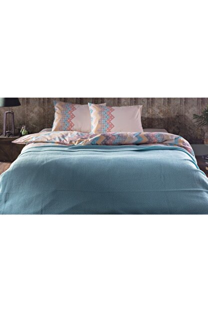 istikbal mavi pamuklu cift kisilik yatak ortusu fiyati yorumlari trendyol