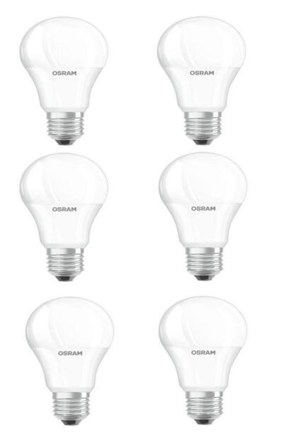 osram 8 5w 60w led ampul e27 2700k sari 6 adet fiyati yorumlari trendyol