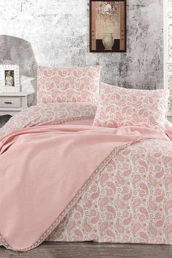 capa home pudra asude cift kisilik pike takimi fiyati yorumlari trendyol