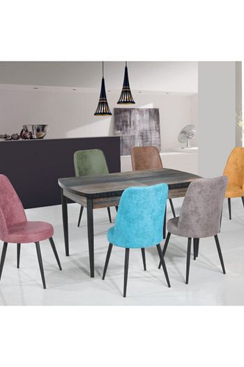 ruyali home renkli nubuk dream masa sandalye takimi fiyati yorumlari trendyol