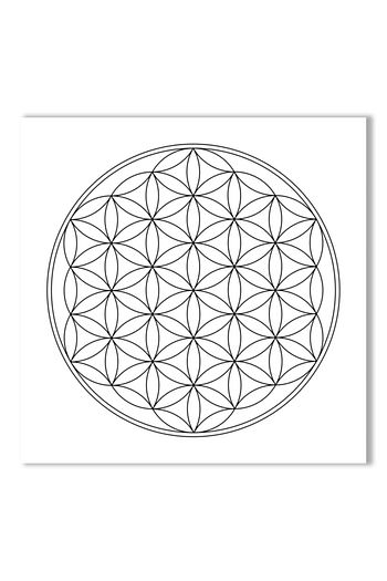 Sihirli Titresimler Yasam Cicegi Kutsal Geometri Mandala Kanvas Tablo Trendyol