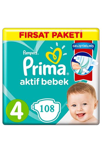 Prima Bebek Bezi 4 Beden Numara Maxi 9 14 Kg Firsat Paketi 108 Adet Trendyol