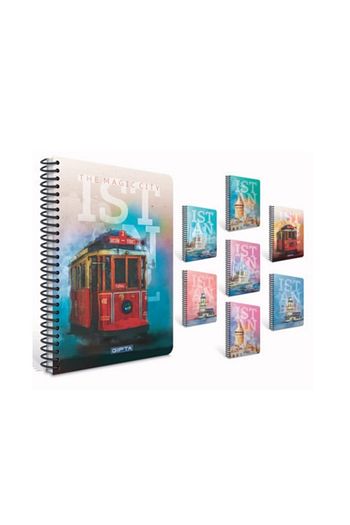Gipta Istanbul A4 Spiralli Karton Kapak Defter 80 Yaprak Cizgili 4 Lu Paket 2130 Trendyol