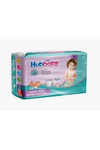 Hubbaby 6 Beden X Large Tekli Bebek Bezi 32 Adet Jumbo Paket Trendyol