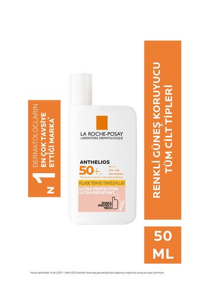 La Roche Posay Anthelios Invisible Fluid Gunes Kremi Renkli Normal Karma Ciltler Spf50 Yuksek Koruma 50 Ml Trendyol