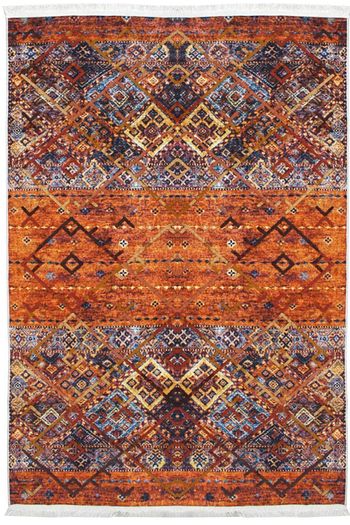 Sevdiz Hali Pastel Tonlarda Geometrik Desenli Nakisli Kilim 5023a Trendyol
