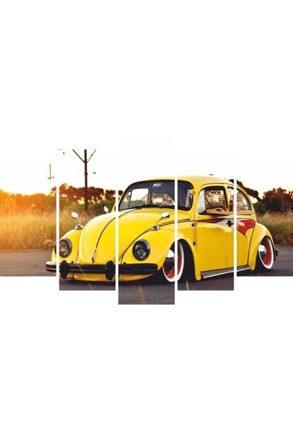 Depokolik Sari Vosvos 12 5 Parcali Mdf Tablo 100x60cm Trendyol