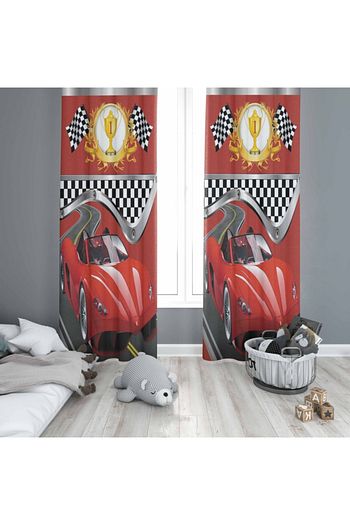 Osso Hali Osso Kirmizi Araba Cocuk Odasi Modern 3d Desenli Fon Perde Trendyol