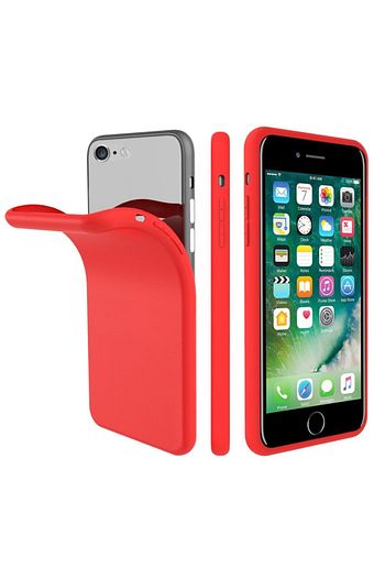 Zipax Apple Iphone Se 2020 Kilif Anano Soft Puruzsuz Renkli Silikon Kirmizi Trendyol