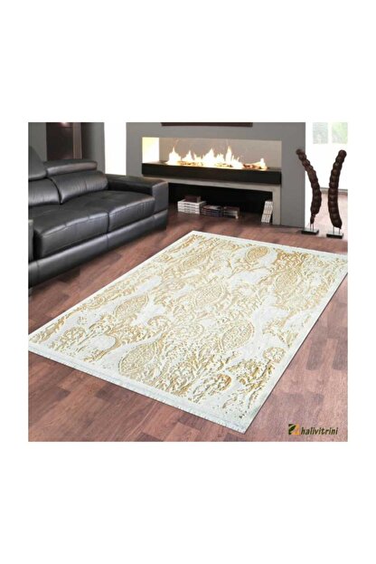 Royal Hali Ekru Royal Diyez Salon Hali 200x290 E259a Trendyol
