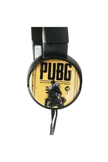 siyah pubg oyuncu kulakligi mikrofonlu kablolu desenli kulaklik ev 001