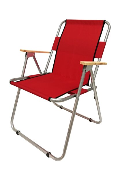 leva house kirmizi kamp sandalyesi ahsap kollu katlanir sandalye 2 adet fiyati yorumlari trendyol