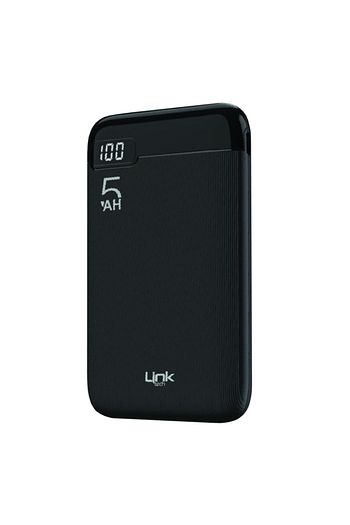 linktech lt5 strong 5000 mah powerbank ekranli type c micro