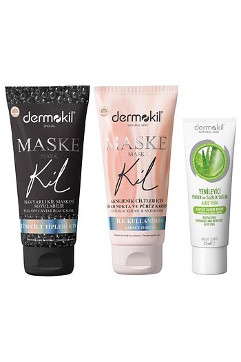 dermokil havyarli soyulabilir kil maskesi aknejik cilt kil maske aloevera krem fiyati yorumlari trendyol