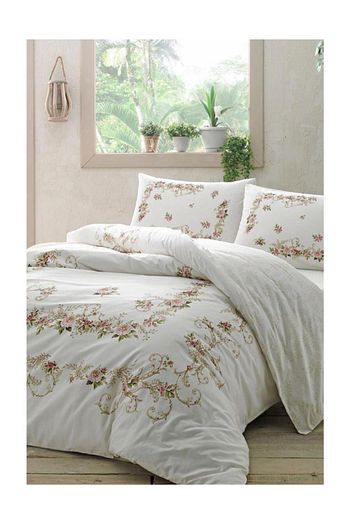 Tac Ranforce Cift Kisilik Nevresim Takimi Bellarose Pembe Fiyati Yorumlari Trendyol