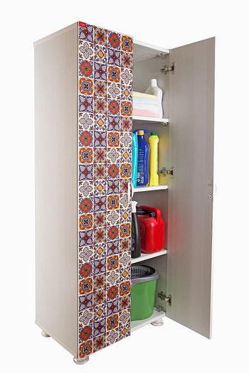 fulke kirmizi desenli duo plastik dolap bahce dolabi teras dolabi balkon dolabi banyo dolabi fiyati yorumlari trendyol