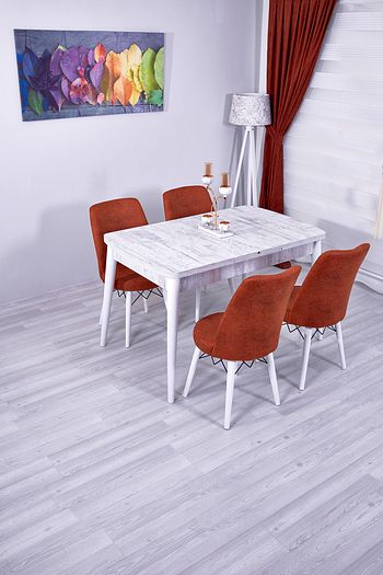 akay home sena serisi acilir ahsap mutfak masasi yemek masa sandalye takimi fiyati yorumlari trendyol