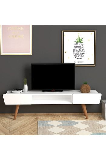 monte sehpa butterfly tv sehpasi beyaz fiyati yorumlari trendyol