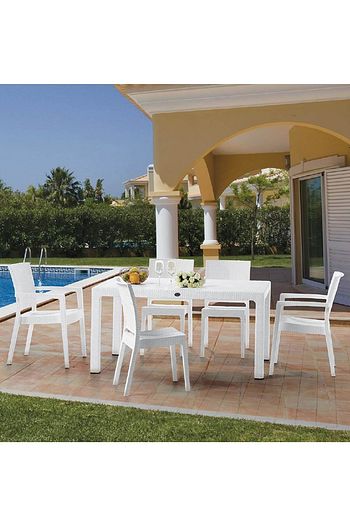 novussi paris rattan 6 sandalyeli dikdortgen 90x150cm masa takimi fiyati yorumlari trendyol