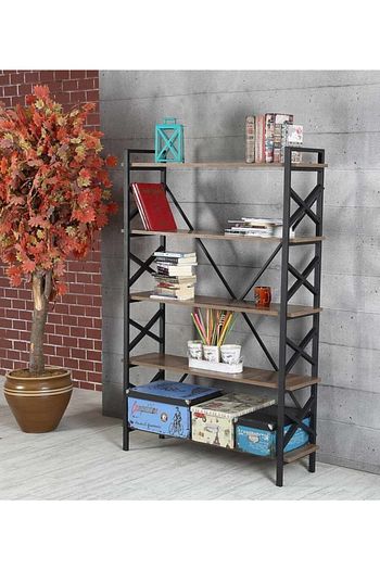 Evekip 120 Cm Bes Katli Kitaplik Raf Fiyati Yorumlari Trendyol