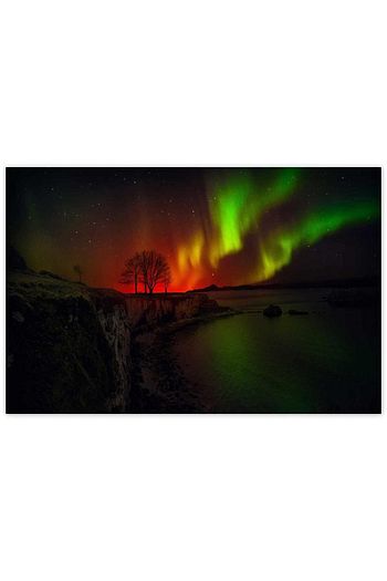 Cakatablo Ahsap Tablo Aurora Borealis Kuzey Isiklari 2 35 50 Cm Trendyol