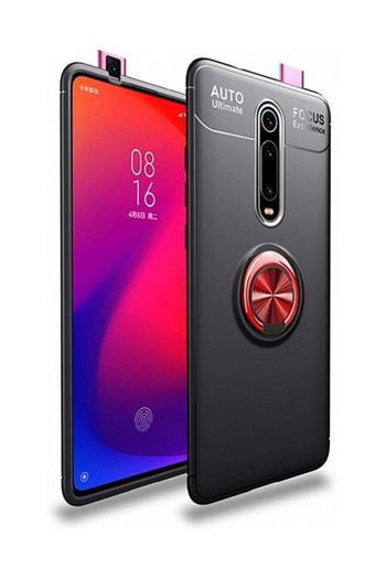 Kilifplus Xiaomi Mi 9t Pro Kilif Auto Focus Serisi Standli Yuzuklu Kapak Kirmizi Siyah Trendyol