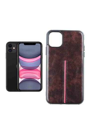 Hersey10 Hersey10 Iphone 11 Luks Kahve Rengi Deri Gorunumlu Telefon Kilifi Trendyol