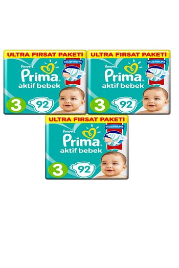 prima 3 beden numara midi 6 10 kg 92 li 3 paket 276 adet bebek bezi fiyati yorumlari trendyol