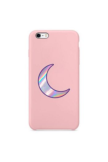 huawei p10 lite parlak ay desenli silikon kilif