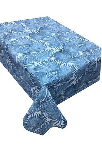 Zeren Home Mavi Bambu Yapraklari Dertsiz Masa Ortusu 140 X 260 Cm Trendyol