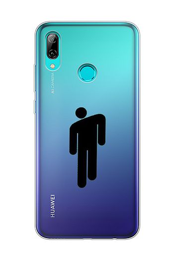 billie eilish tasarimli huawei p smart 2019 seffaf telefon kilifi