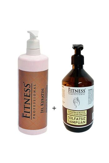 Fitness Professional Sac Duzlestirici Jel Keratin Bakimi 750 Ml Sulfatsiz Devam Sampuani 500 Ml Trendyol