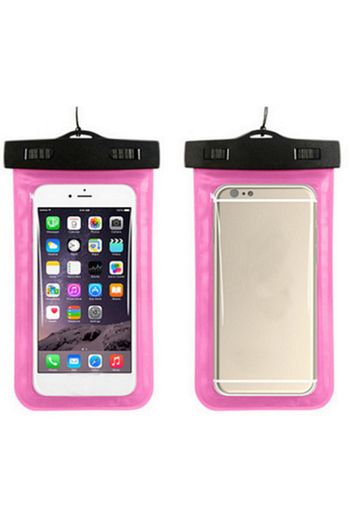 pembe su gecirmez telefon kilifi