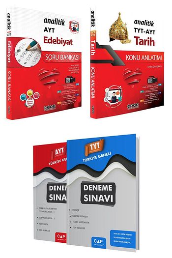 Merkez Yayinlari Ayt Edebiyat Soru Bankasi Ve Tyt Ayt Tarih Konu Anlatimi Deneme Trendyol