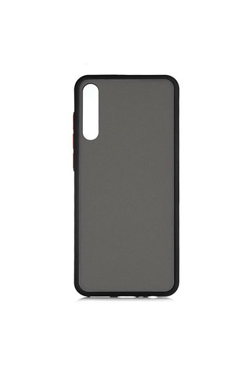 huawei p smart s kilif renkli silikon kenarli buzlu fri kapak cam ekran koruyucu