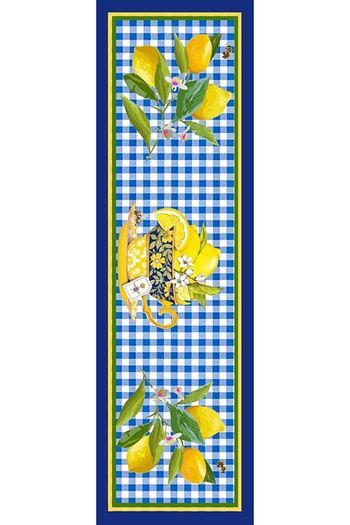 Matto Sisters Mavi Potikare Kenarlikli Limon Ranir Runner Trendyol