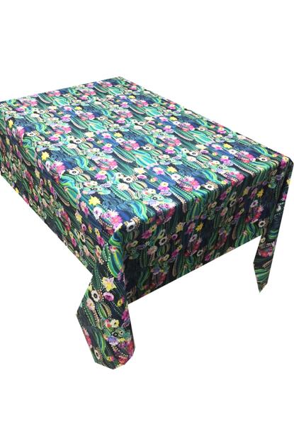 Saythink Yesil Kaktus Cicegi Desenli Dertsiz Masa Ortusu 70 X 140 Trendyol