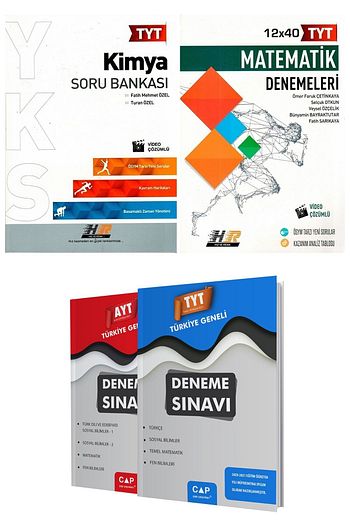 Hiz Ve Renk Yayinlari Tyt Kimya Soru Bankasi Ve Tyt Matematik Deneme 2021 Trendyol