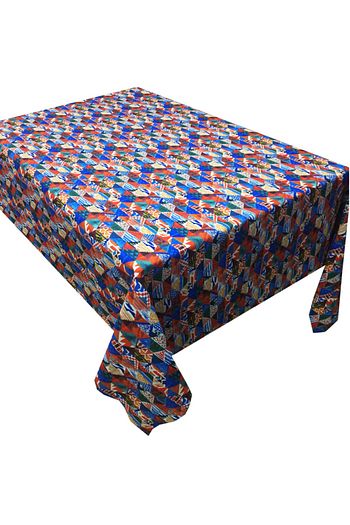 Saythink Renkli Baklava Desenli Dertsiz Masa Ortusu 150 X 250 Trendyol
