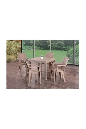 antdecor 4 plastik sandalye 4 minder camli masa bahce takim 80 80 fiyati yorumlari trendyol