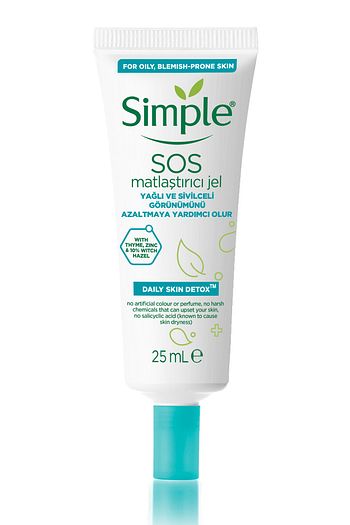 simple daily skin detox sos yagli karma ciltler icin sos sivilce jeli matlastirici jel 25 ml fiyati yorumlari trendyol