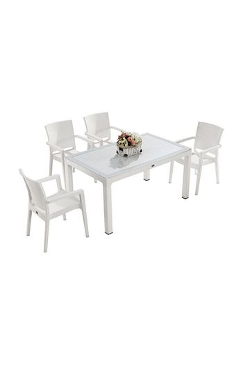 novussi classi liverno rattan masa takimi 90x150 camli fiyati yorumlari trendyol